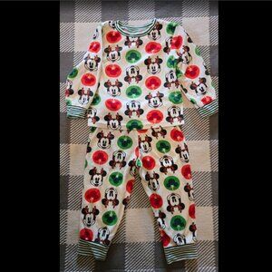 Disney Mickey Mouse & Friends Holiday Pajamas Set (Size 3T)